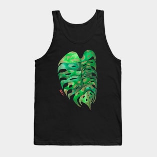 Another Monstera Deliciosa Variegata watercolor leaf Tank Top